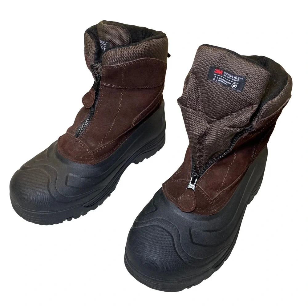 Kamik Tahoe III Winter‎ Snow Boots Men's Size 13 Brown Waterproof Thinsulate
